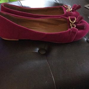 Aldo Shoes - Magenta Suede Flats Aldo Shoes - Magenta Suede Flats